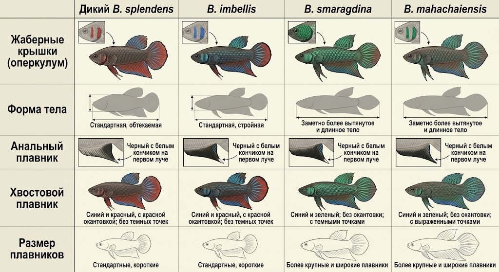 Сравнительный анализ диких видов группы Splendens