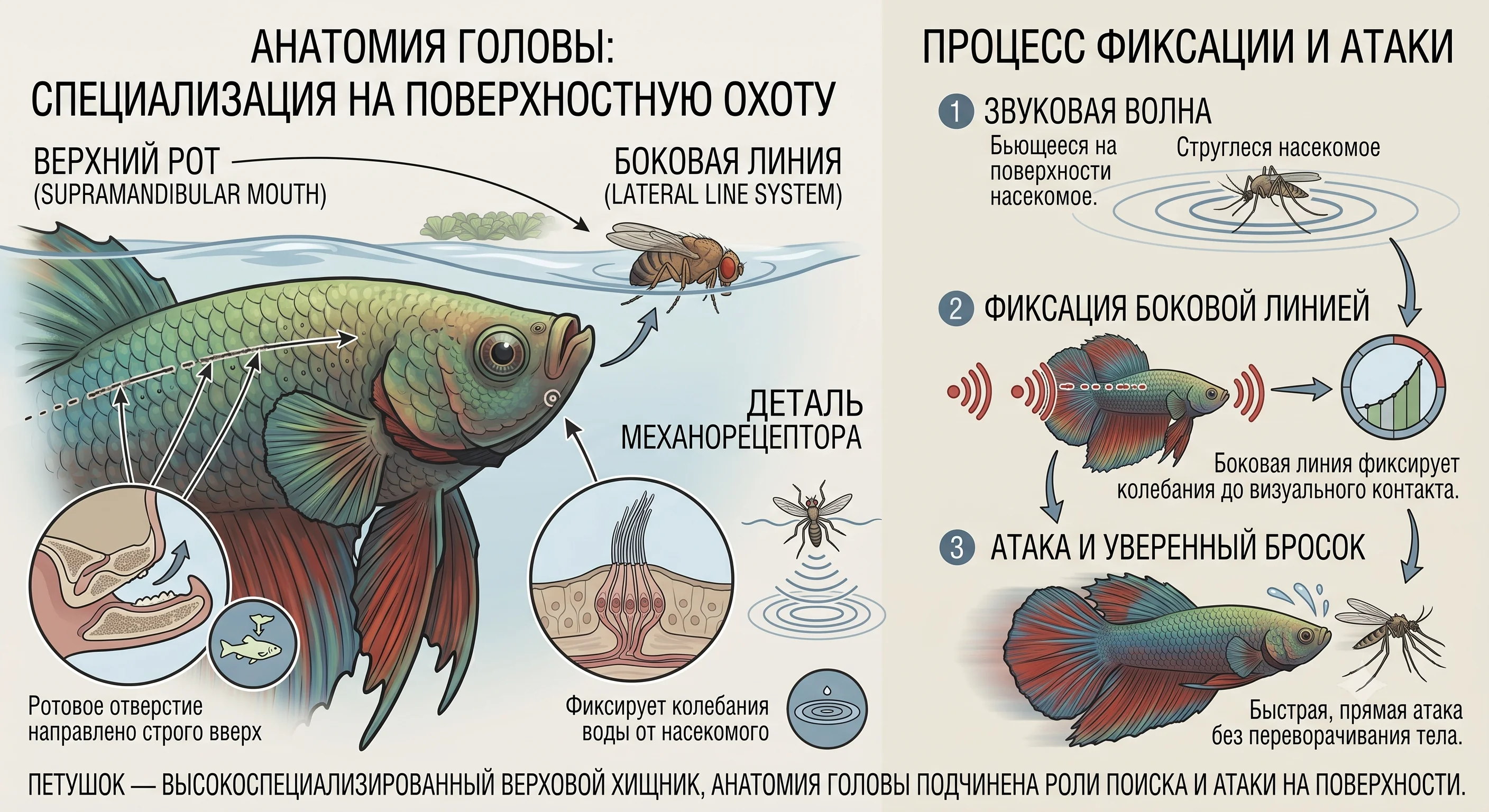 Приспособленность для охоты на поверхности